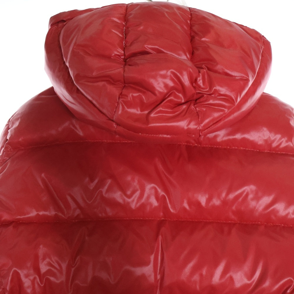 MONCLER(モンクレール) BERENGERE ベレンジェール ロゴワッペン フーデット ダウンジャケット レッド 49394 60 68950 レディース