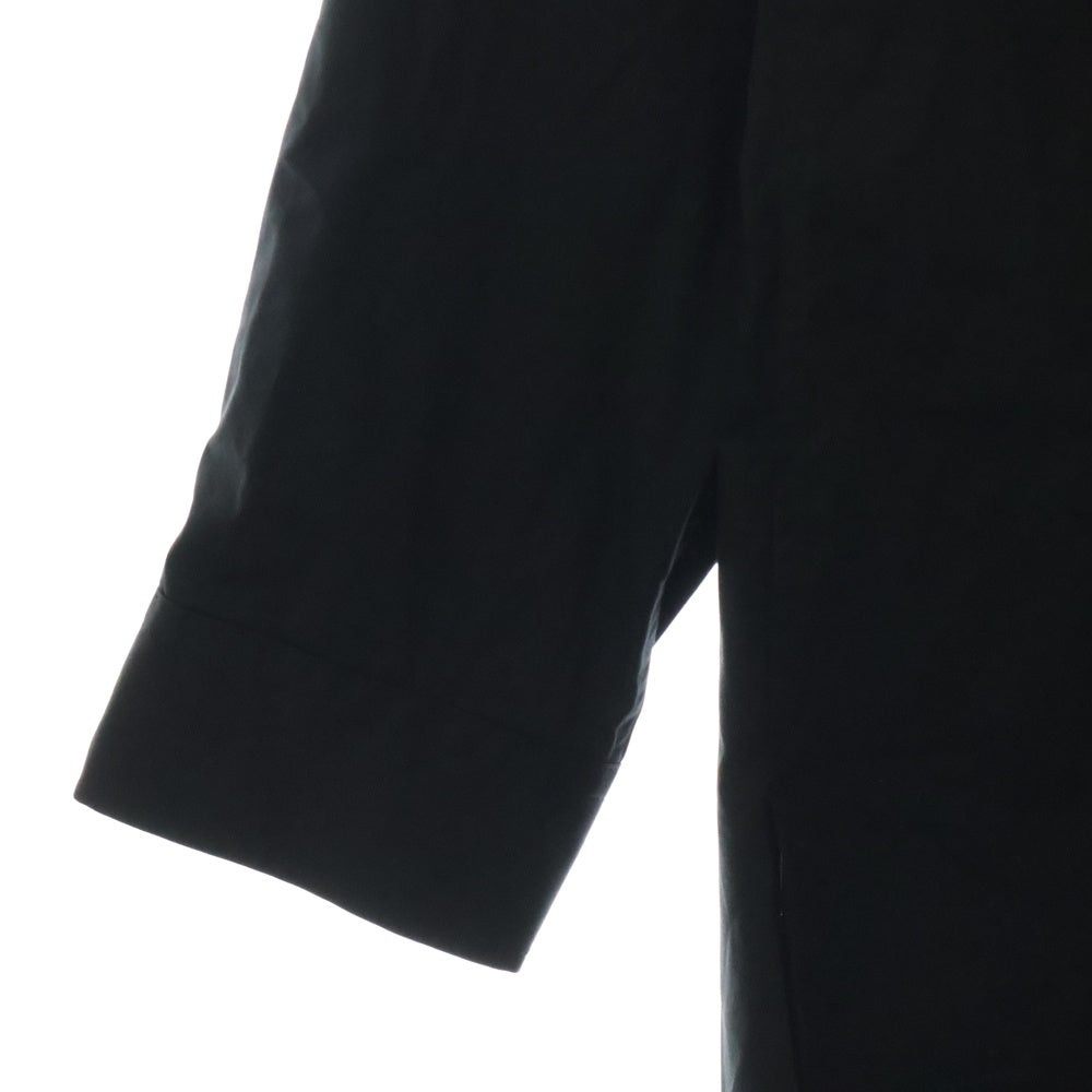 Y-3(ワイスリー) U GFX LOGO SHIR グラフィックロゴ バックプリント 胸ポケット ボタンアップ 長袖シャツ ブラック JN4878
