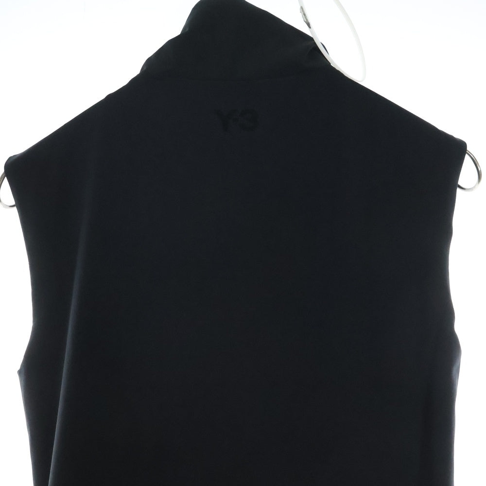 Y-3(ワイスリー) W VENT DRESS ベンテッド ハーフジップ マルチポケット ノースリーブ ワンピース ドレス レディース ブラック JI7087