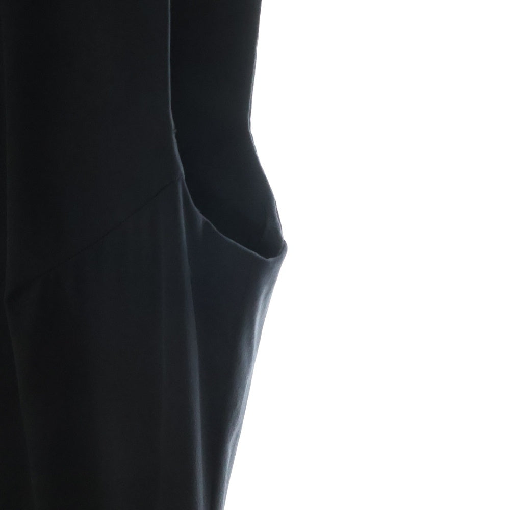 Y-3(ワイスリー) W VENT DRESS ベンテッド ハーフジップ マルチポケット ノースリーブ ワンピース ドレス レディース ブラック JI7087