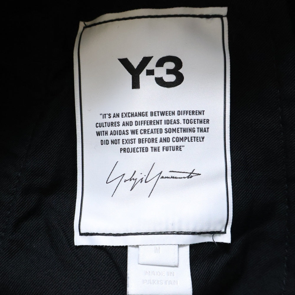 Y-3(ワイスリー) M CLT CUFF PNT クラシック テリー カフド ドローストリング ロゴパッチ スウェットパンツ ブラック GV4202