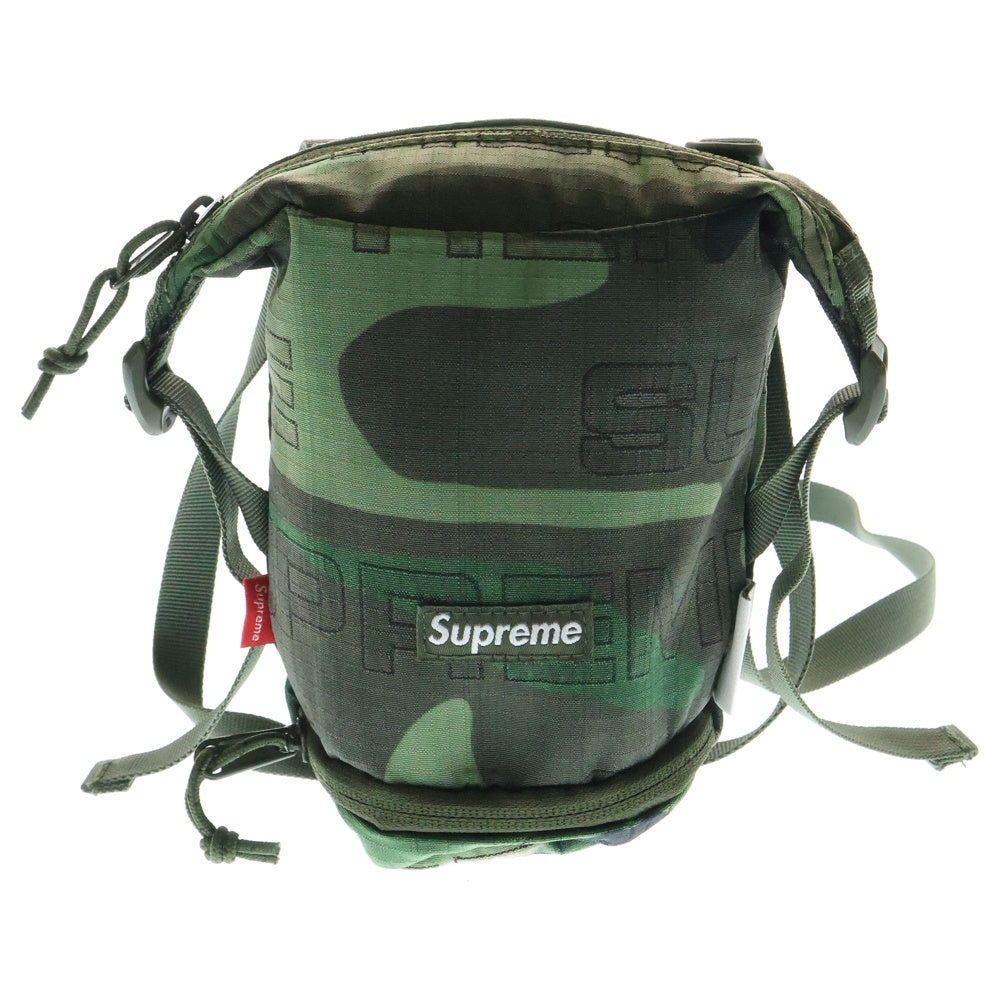 SUPREME(シュプリーム) 21AW Neck Pouch ウッドランドカモ スモールボックスロゴ ネックポーチ カーキ