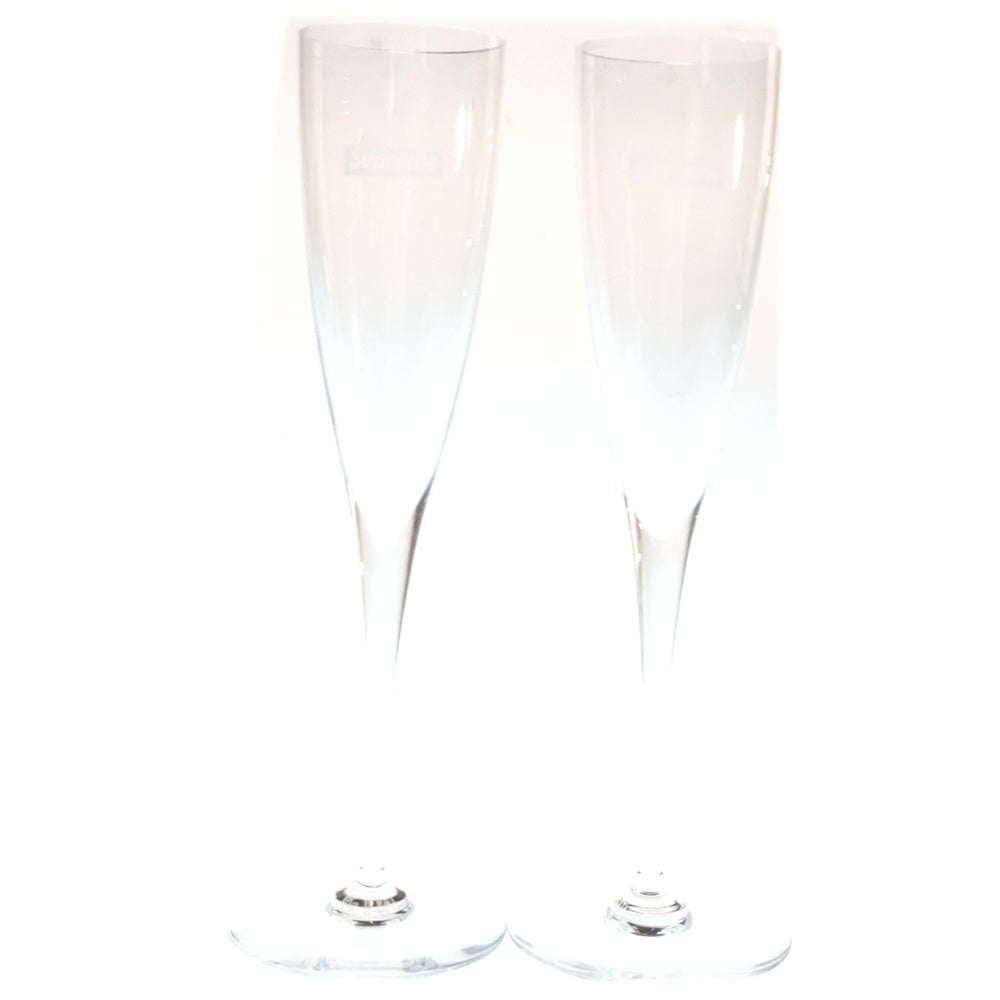 SUPREME(シュプリーム) 19AW Baccarat Dom Perignon Flute Set バカラ ドンペリ シャンパングラス 2本セット クリア ■