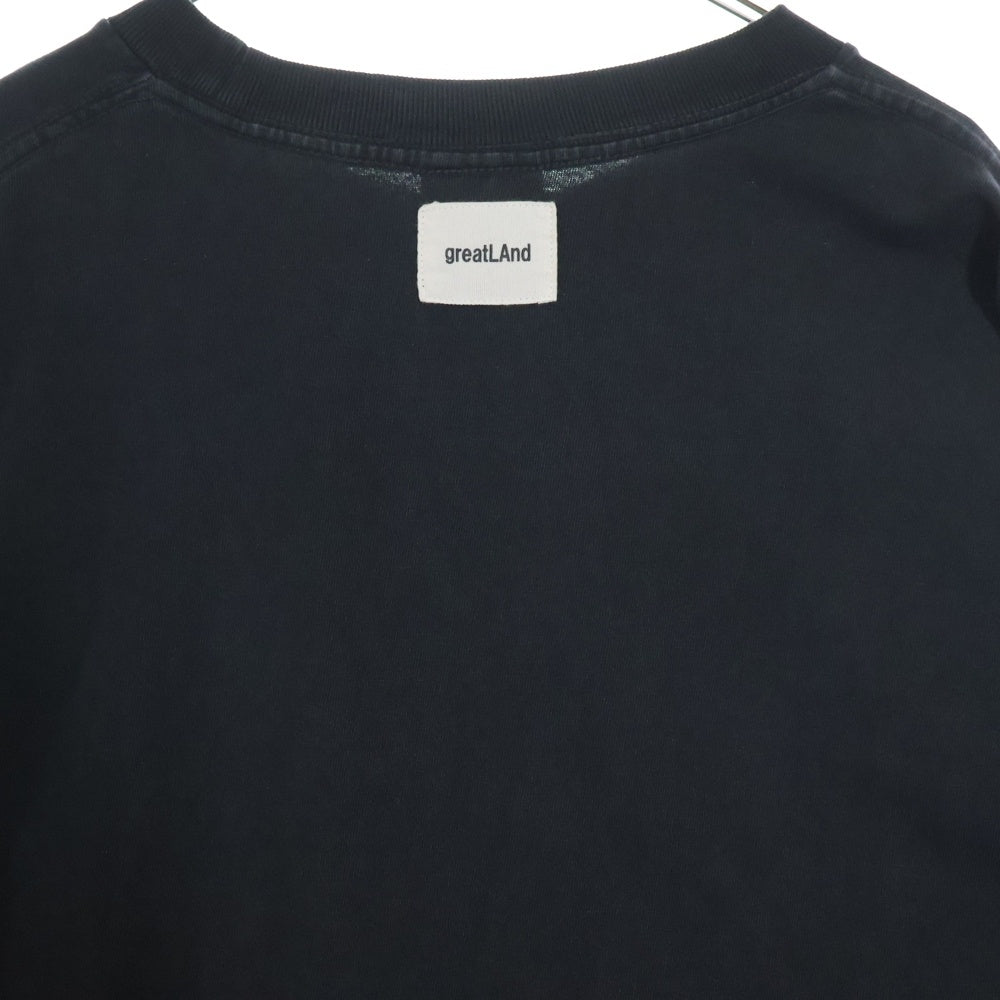 greatLand(グレイトランド) × ONEITA EXCLUSIVE L/S PACK TEE オニータ エクスクルーシブ クルーネック長袖Tシャツ カットソー ブラック 223-ONL/AV
