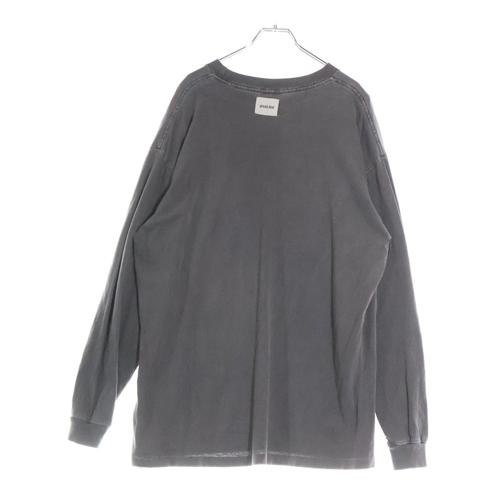 greatLand(グレイトランド) × ONEITA EXCLUSIVE L/S PACK TEE オニータ エクスクルーシブ クルーネック長袖Tシャツ カットソー チャコールグレー 223-ONL/AV