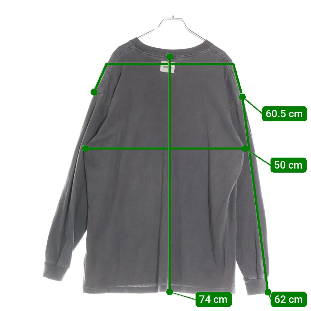 greatLand(グレイトランド) × ONEITA EXCLUSIVE L/S PACK TEE オニータ エクスクルーシブ クルーネック長袖Tシャツ カットソー チャコールグレー 223-ONL/AV