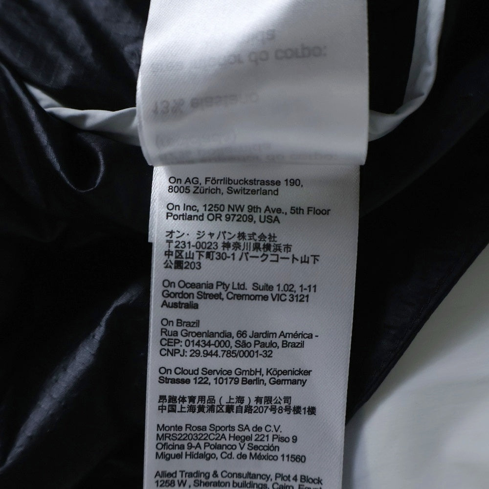 On(オン) Weather Jacket ツートンカラー ウェザー ナイロンジャケット ホワイト/ブラック 1ME10310462