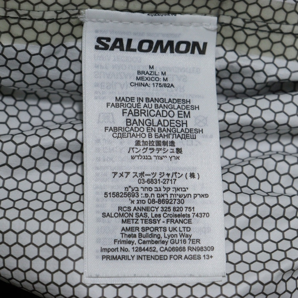 SALOMON(サロモン) BONATTI WATERPROOF PANT ボナッティ ウォータープルーフ 裾ジップ ナイロンパンツ ブラック LC2059300