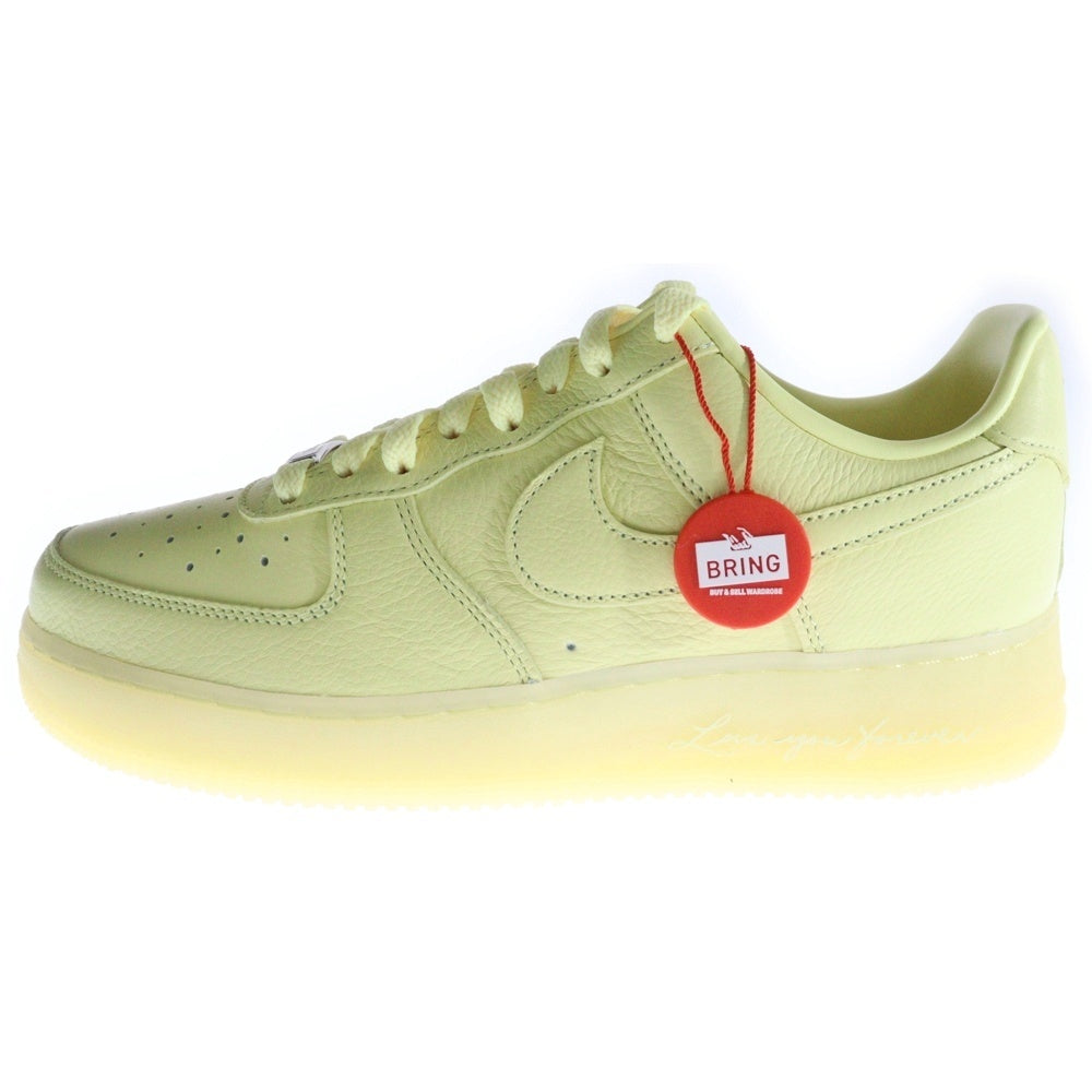 NIKE(ナイキ) × NOCTA AIR FORCE 1 LOW SP CITRON TINT ノクタ エアフォース1 シトロンティント ローカットスニーカー イエロー US8/26.0cm CZ8065-800