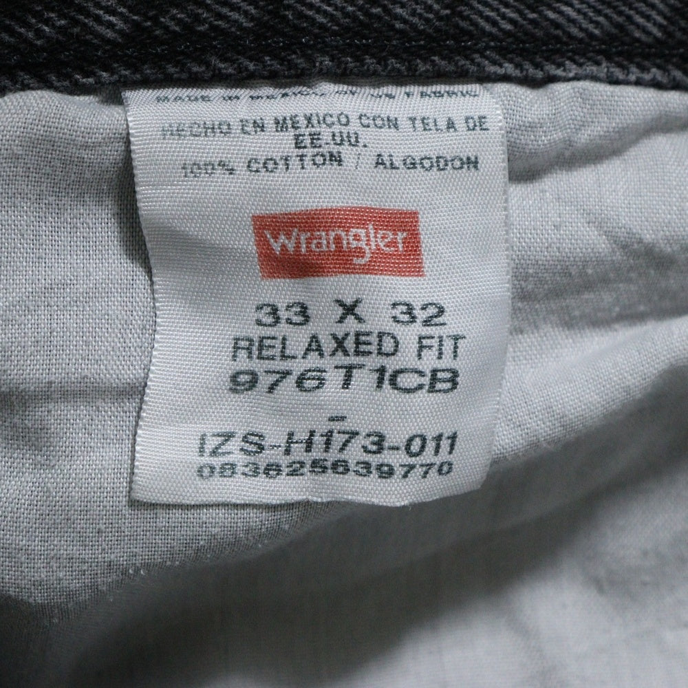 Wrangler(ラングラー) 5ポケット ジップフライ デニムパンツ ブラック 976T1CB