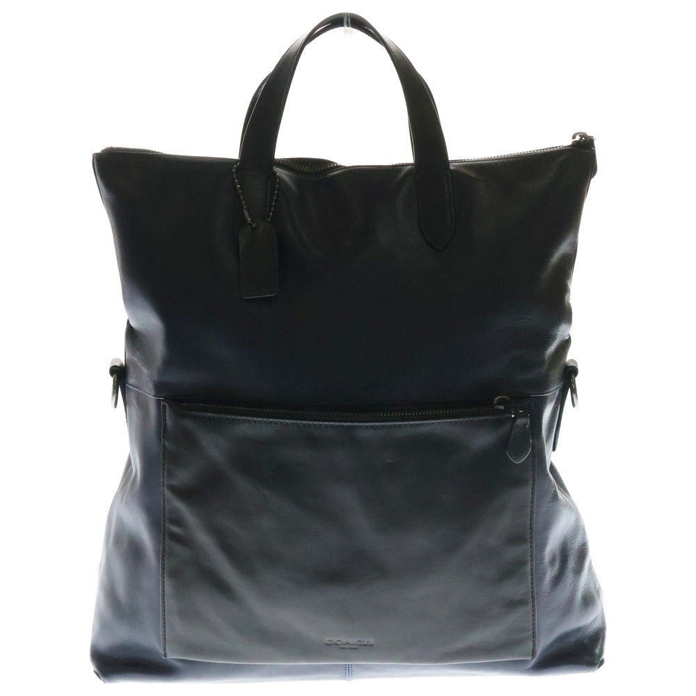 COACH(コーチ) 2WAY Manhattan foldover マンハッタン フォルドオーバー ショルダーバッグ ネイビー/ブラック B1780-72141