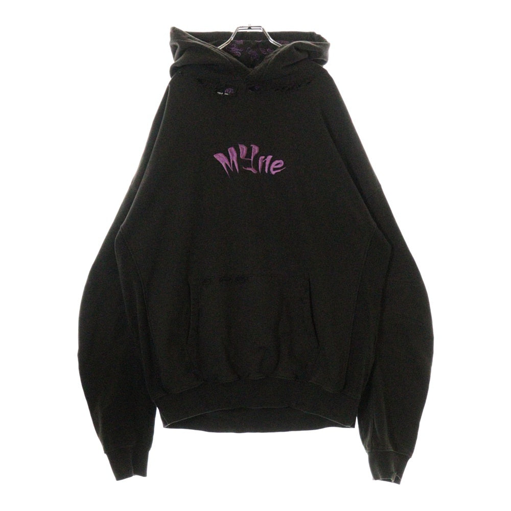 cvtvlist(カタリスト) ×MYne Usual Hoodie マイン ユージュアル フーディ プルオーバースウェットパーカー ブラウン