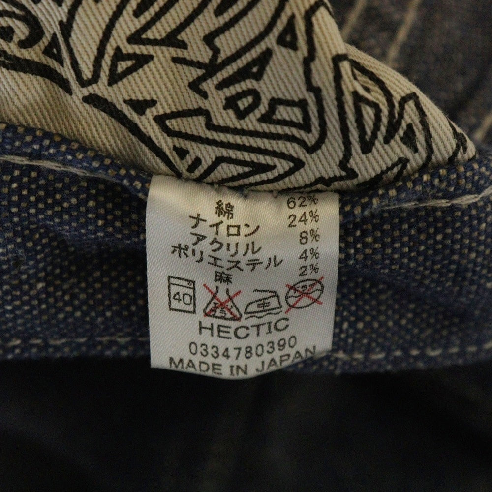 MAD HECTIC(マッドヘクティク) BASIC ベーシック ジップフライ ストレート デニムパンツ インディゴ