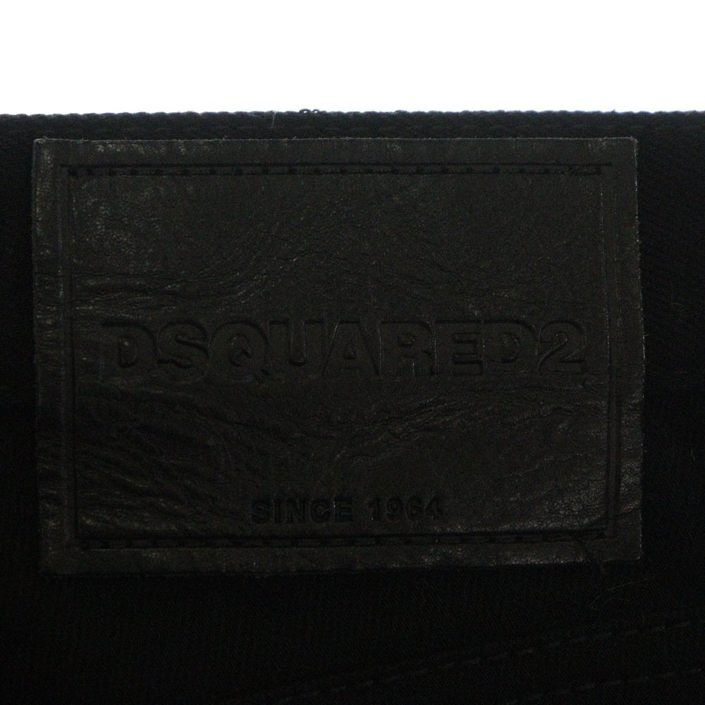 DSQUARED2(ディースクエアード) 20SS SKATER JEAN スケーター スリムフィット スキニー デニムパンツ ブラック S74LB0696 S30564