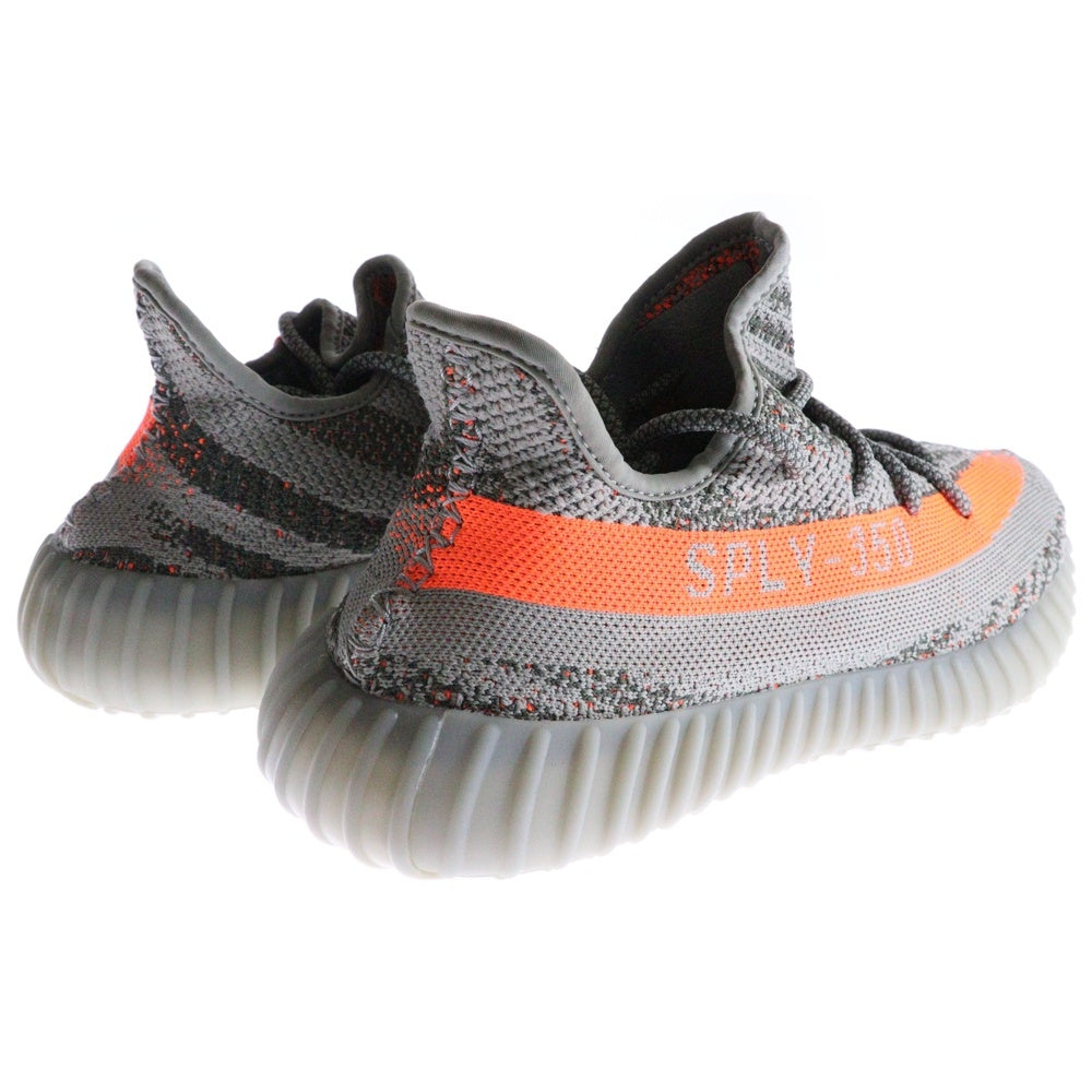 adidas(アディダス) YEEZY BOOST 350 V2 BELUGA REFLECTIVE イージーブースト350V2 ベルーガ リフレクティブ ローカットスニーカー グレー/オレンジ GW1229