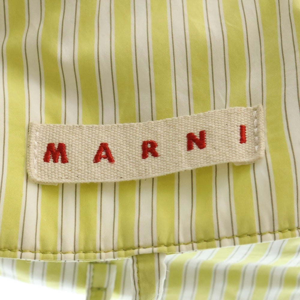MARNI(マルニ) TRUNK MEDIA トランク ミディアム ストライプ ショルダーバッグ イエロー SBMP0098U0