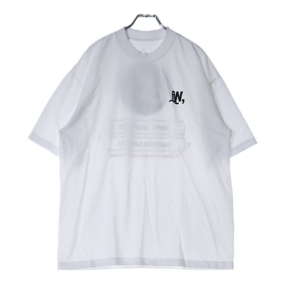 BBS BARBER SAKOTA(バーバーサコタ) ×WAKE SAPPORO bicycle route to wake Tshirt ウェイク札幌 バイシクルプリントTシャツ ホワイト