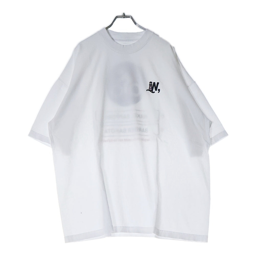 BBS BARBER SAKOTA(バーバーサコタ) ×WAKE SAPPORO bicycle route to wake Tshirt ウェイク札幌 バイシクルプリントTシャツ ホワイト