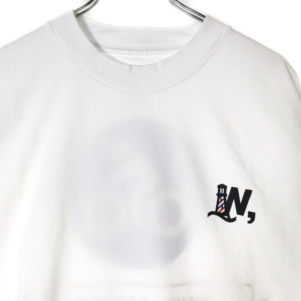 BBS BARBER SAKOTA(バーバーサコタ) ×WAKE SAPPORO bicycle route to wake Tshirt ウェイク札幌 バイシクルプリントTシャツ ホワイト