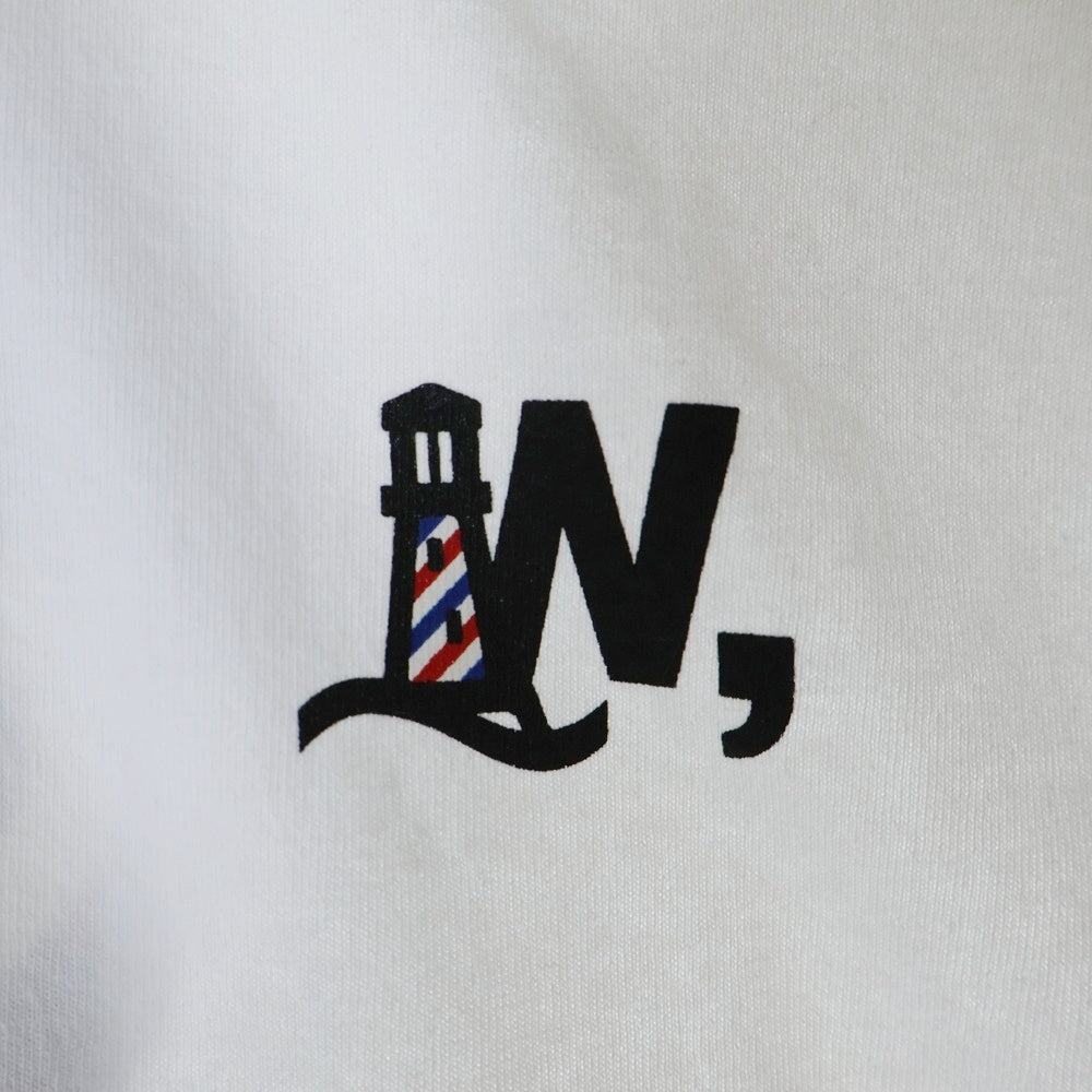 BBS BARBER SAKOTA(バーバーサコタ) ×WAKE SAPPORO bicycle route to wake Tshirt ウェイク札幌 バイシクルプリントTシャツ ホワイト