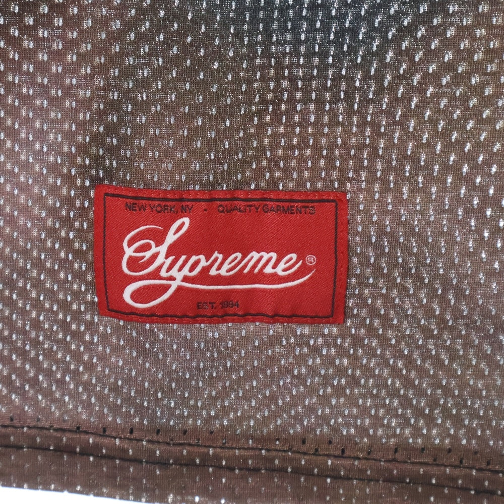 SUPREME(シュプリーム) 22SS Gummo Football Top ガンモドット フットボール トップ メッシュ半袖Tシャツ カットソー ブラック