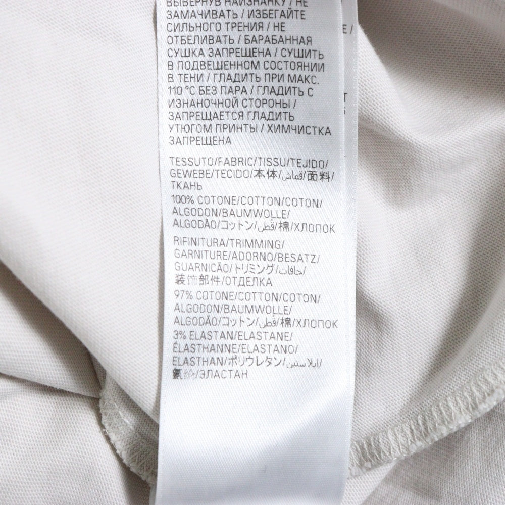 BALENCIAGA(バレンシアガ) 23SS TAPE MEDIUM FIT T-SHIRT ミディアムフィット ダメージ加工 テープロゴ クルーネック 半袖Tシャツ カットソー ホワイト 739784 TQVQ8