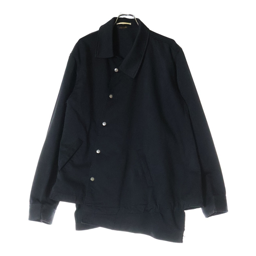 COMME des GARCONS HOMME PLUS(コムデギャルソンオムプリュス) 18AW AD2018 ポリ縮絨 捻じれコーチジャケット ブラック PB-J033