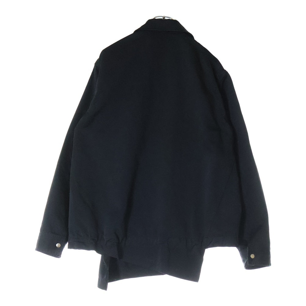 COMME des GARCONS HOMME PLUS(コムデギャルソンオムプリュス) 18AW AD2018 ポリ縮絨 捻じれコーチジャケット ブラック PB-J033
