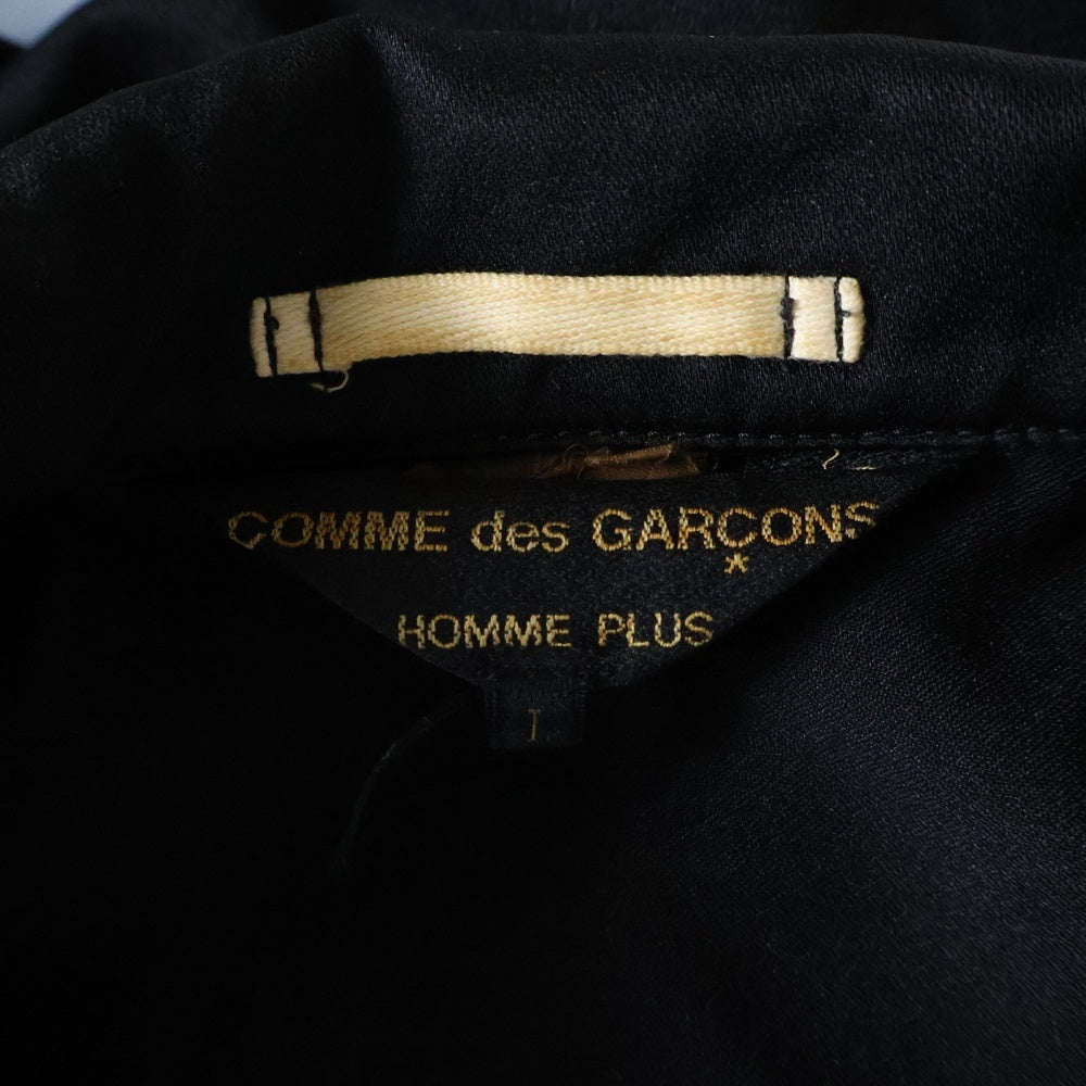 COMME des GARCONS HOMME PLUS(コムデギャルソンオムプリュス) 18AW AD2018 ポリ縮絨 捻じれコーチジャケット ブラック PB-J033
