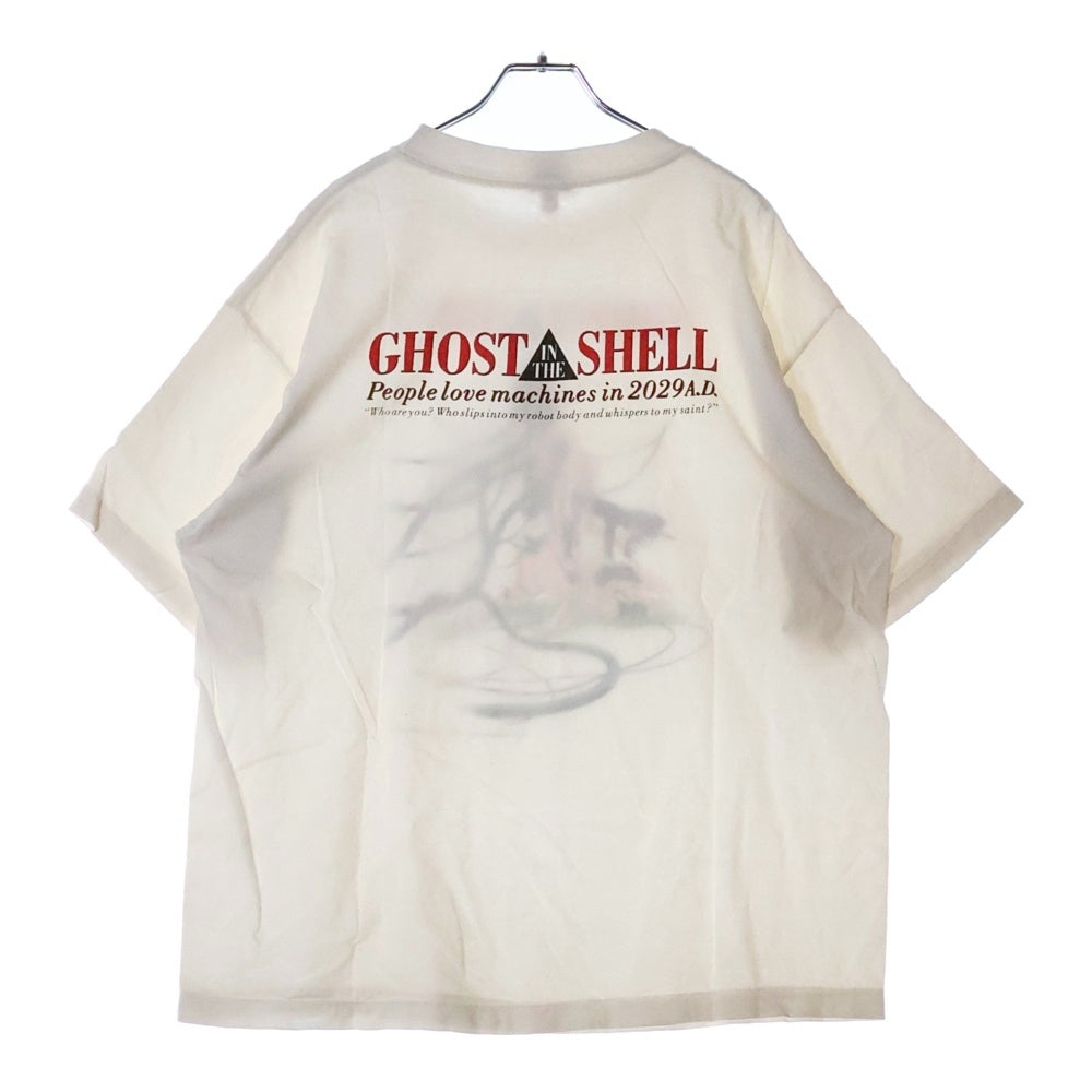 SAINT MICHAEL(セントマイケル) 24AW GITS GS_SS TEE 攻殻機動隊 ゴーストインザシェル プリントTシャツ 半袖クルーネックカットソー ホワイト SM-YS1-0000-C32