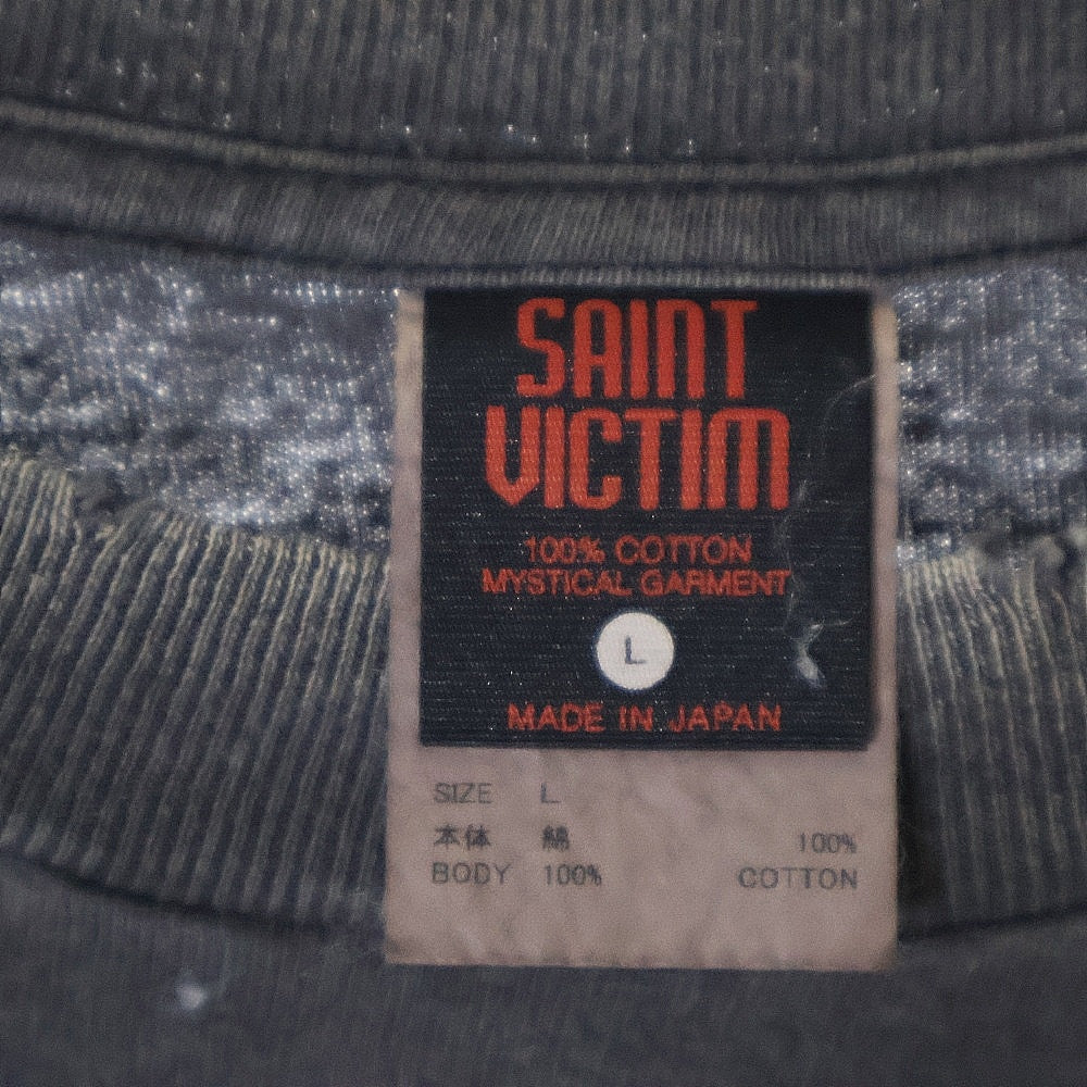 SAINT MICHAEL(セントマイケル) 24AW GITS GS_SS TEE 攻殻機動隊 ゴーストインザシェルプリントTシャツ 半袖クルーネックカットソー ブラック SM-YS1-0000-C31