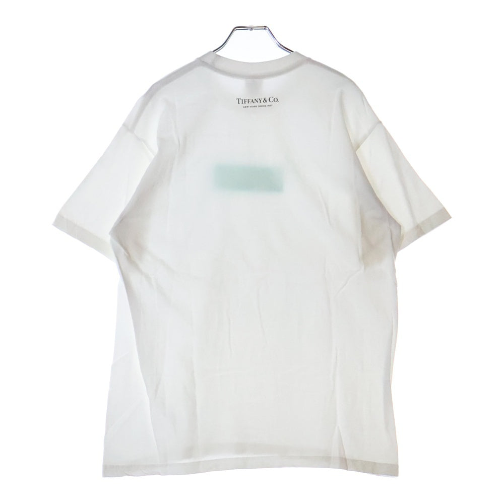 SUPREME(シュプリーム) 21AW ×TIFFANY&Co. Box Logo Tee ティファニー ボックスロゴプリントTシャツ 半袖クルーネックカットソー ホワイト