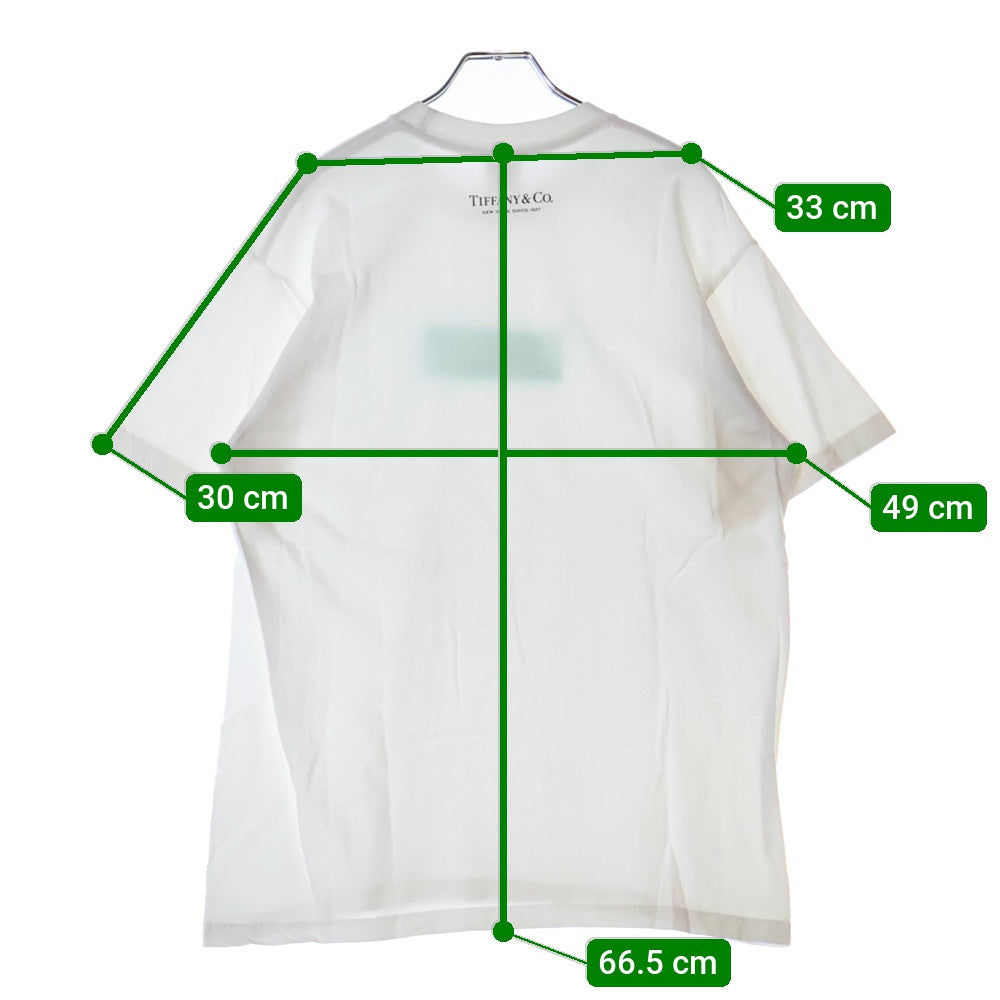 SUPREME(シュプリーム) 21AW ×TIFFANY&Co. Box Logo Tee ティファニー ボックスロゴプリントTシャツ 半袖クルーネックカットソー ホワイト