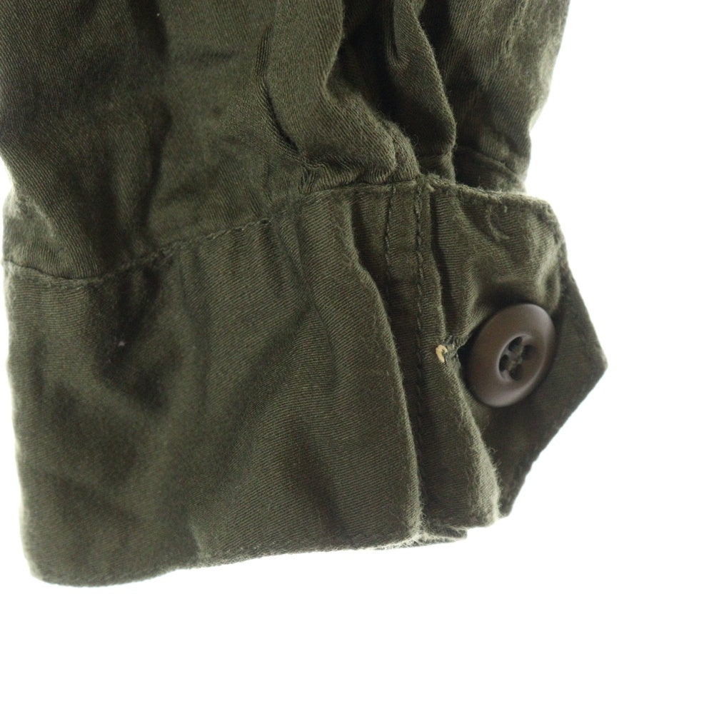 L.G.B.(ルグランブルー) JUMP SUIT コットン 比翼 ジャンプスーツ ツナギ カーキ 013SM