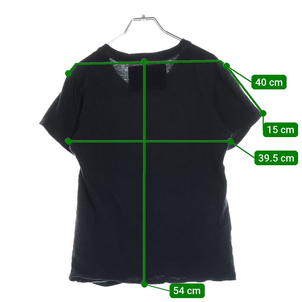 UNDERCOVER(アンダーカバー) 05AW Arts and Crafts期 グラフィックプリント Vネック半袖Tシャツ カットソー ブラック 5A419