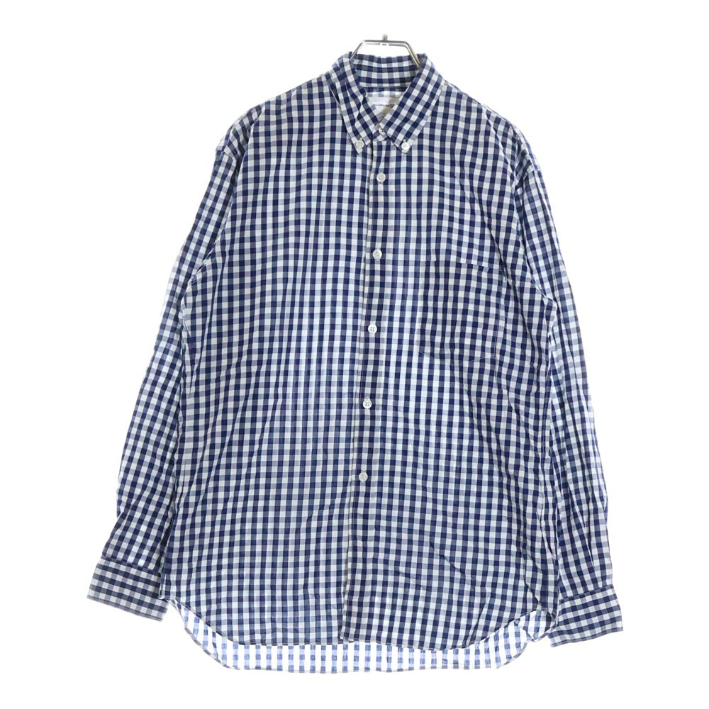 COMME des GARCONS SHIRT(コムデギャルソンシャツ) ギンガムチェック コットン レギュラーカラー 長袖シャツ ホワイト/ブルー S16029-X