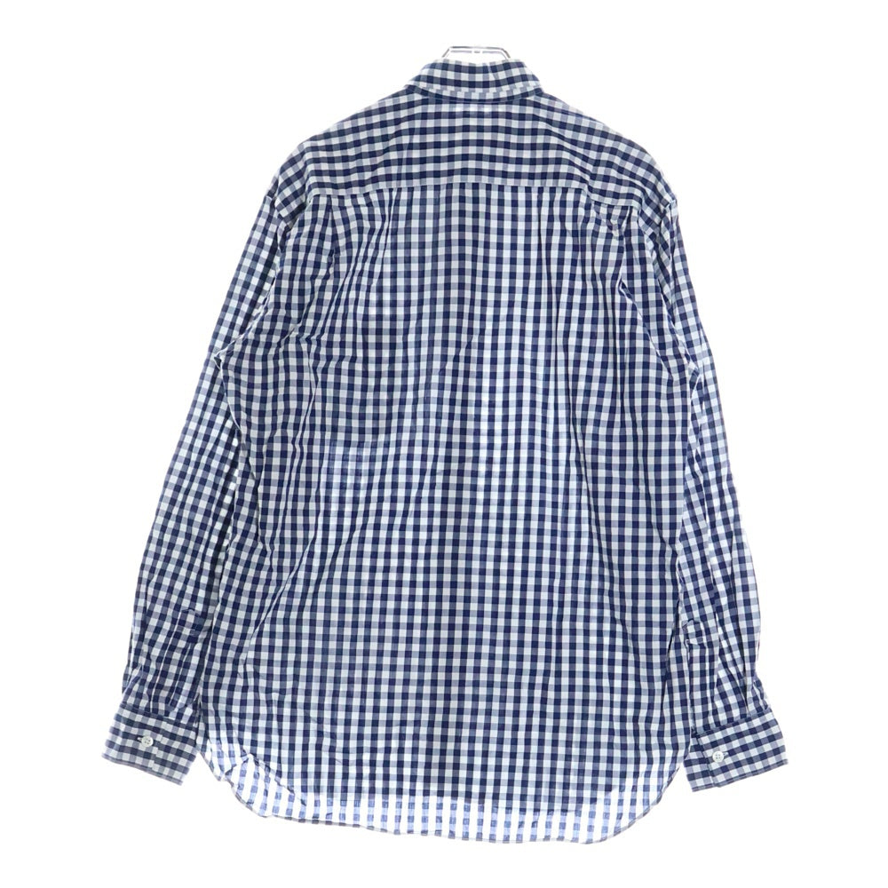 COMME des GARCONS SHIRT(コムデギャルソンシャツ) ギンガムチェック コットン レギュラーカラー 長袖シャツ ホワイト/ブルー S16029-X