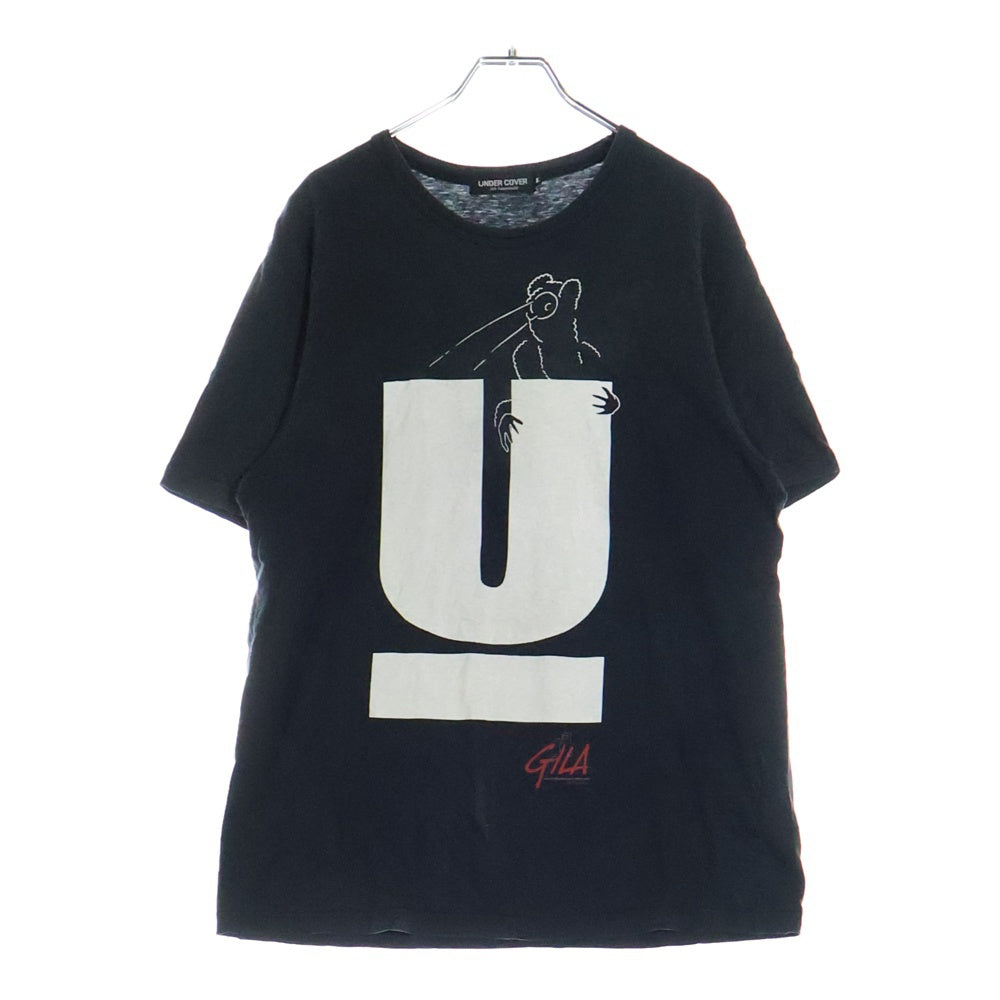 UNDERCOVER(アンダーカバー) GILA ギラ 両面プリント クルーネック半袖Tシャツ カットソー ブラック