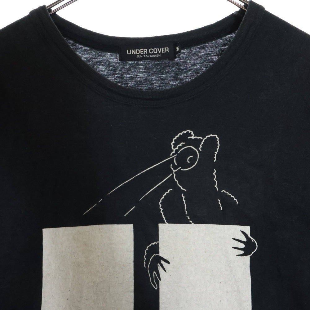 UNDERCOVER(アンダーカバー) GILA ギラ 両面プリント クルーネック半袖Tシャツ カットソー ブラック