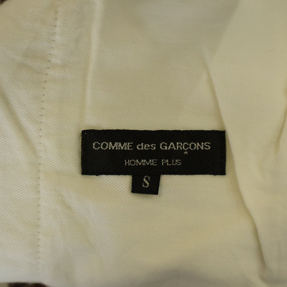 COMME des GARCONS HOMME PLUS(コムデギャルソンオムプリュス) 01SS AD1999 チェック柄 ドローストリング ショートパンツ ハーフパンツ ブラウン PP 10085S
