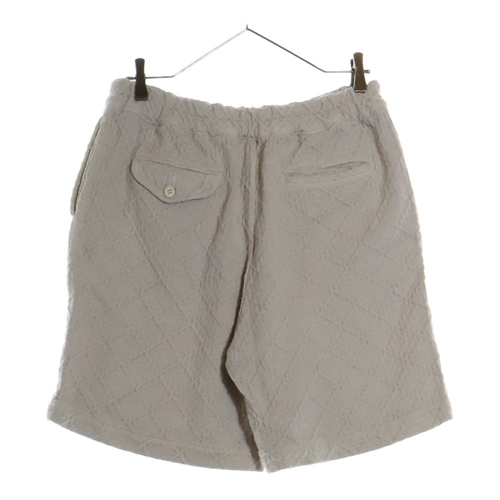 COMME des GARCONS HOMME PLUS(コムデギャルソンオムプリュス) 00AW AD2000 アーガイルパターン ドローストリング ショートパンツ ハーフパンツ ホワイト PP-10059S