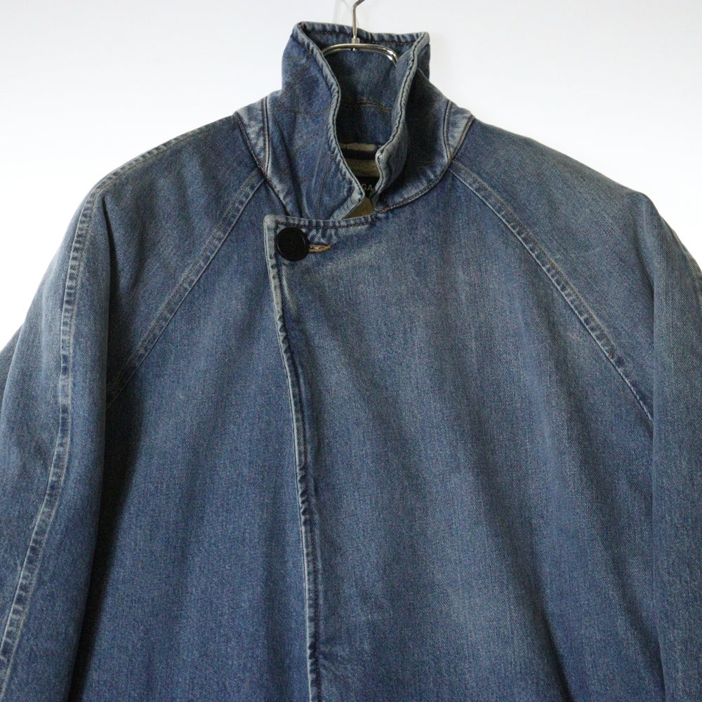 BALENCIAGA(バレンシアガ) 19AW Denim Mouton Car Coat デニム マウンテン カーコート インディゴ 600286 TDW14
