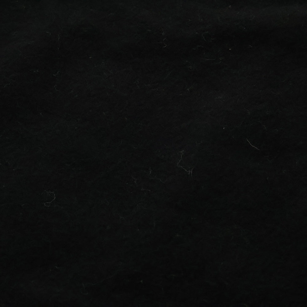MONCLER(モンクレール) 21AW ロゴパッチ ウール フリンジ マフラー ブラック G20933C00013 595MA