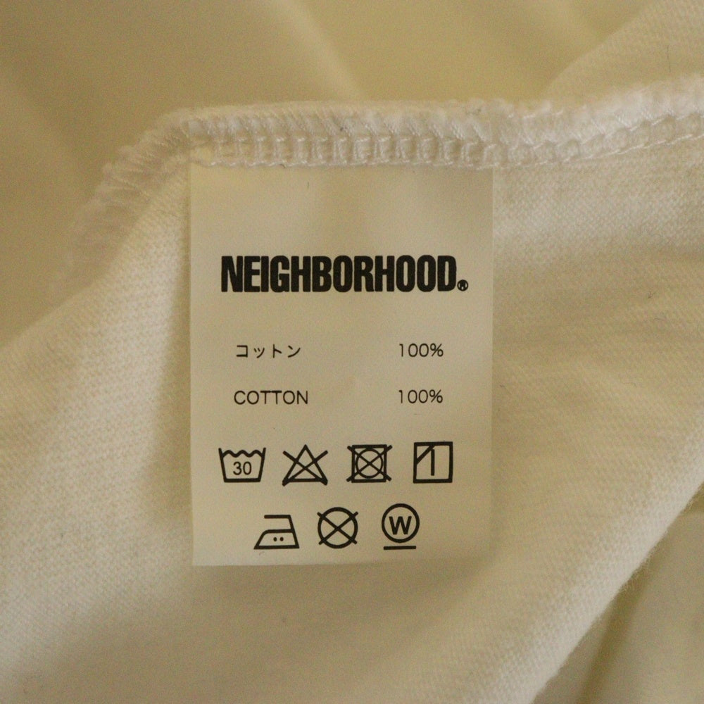 NEIGHBORHOOD(ネイバーフッド) ×WIND AND SEA S/S TEE ウィンダンシー 両面プリント クルーネック コットン 半袖 Tシャツ カットソー ホワイト 231PCWSN-ST01S