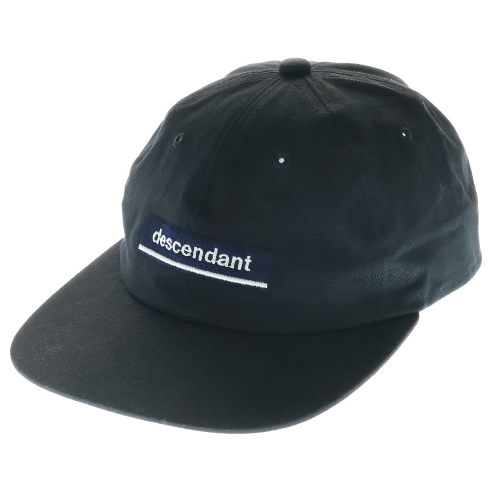 DESCENDANT(ディセンダント) HORIZON 6PANEL CAP ホライゾン 6 パネル コットン ベースボールキャップ 帽子 ブラック