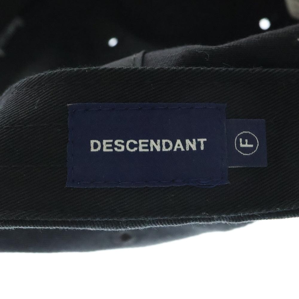 DESCENDANT(ディセンダント) HORIZON 6PANEL CAP ホライゾン 6 パネル コットン ベースボールキャップ 帽子 ブラック