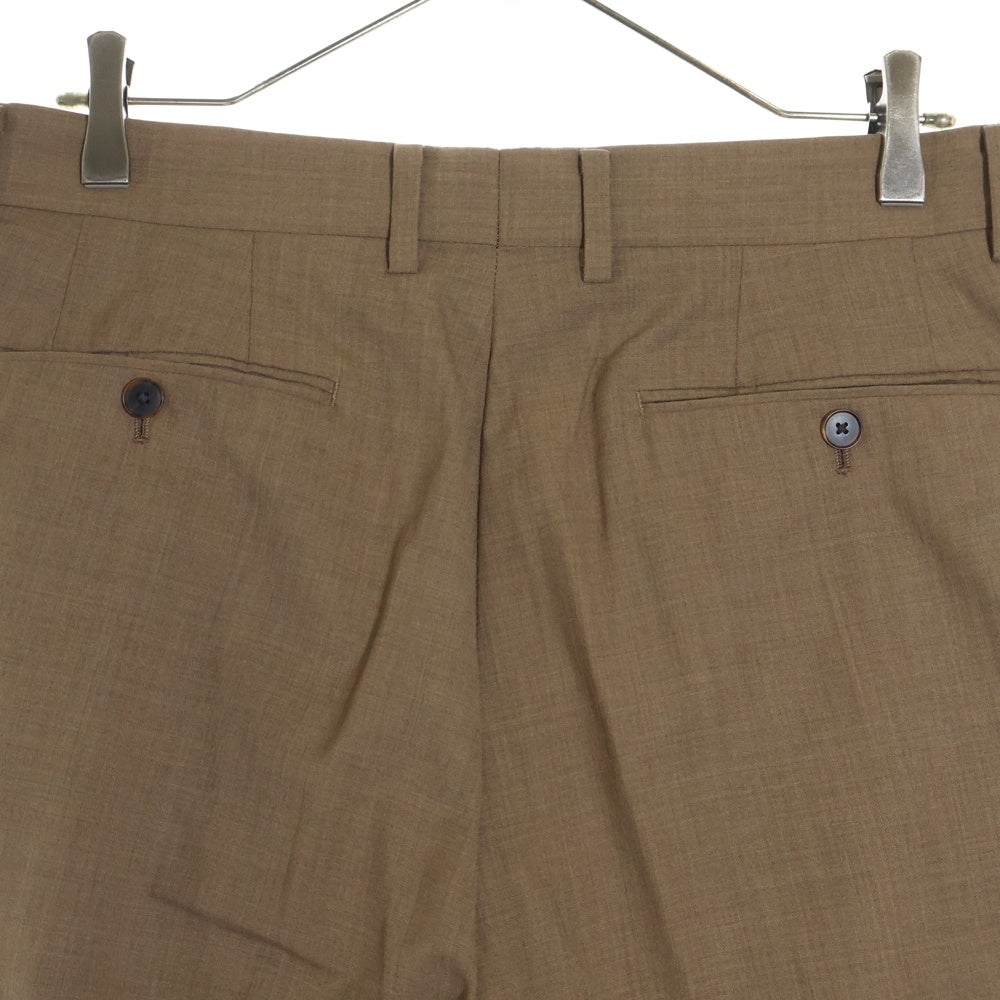 AURALEE(オーラリー) 23SS SUPER FINE TROPICAL WOOL SLACKS スーパー ファイン トロピカルウール ワンタック スラックスパンツ ブラウン A23SP04WT
