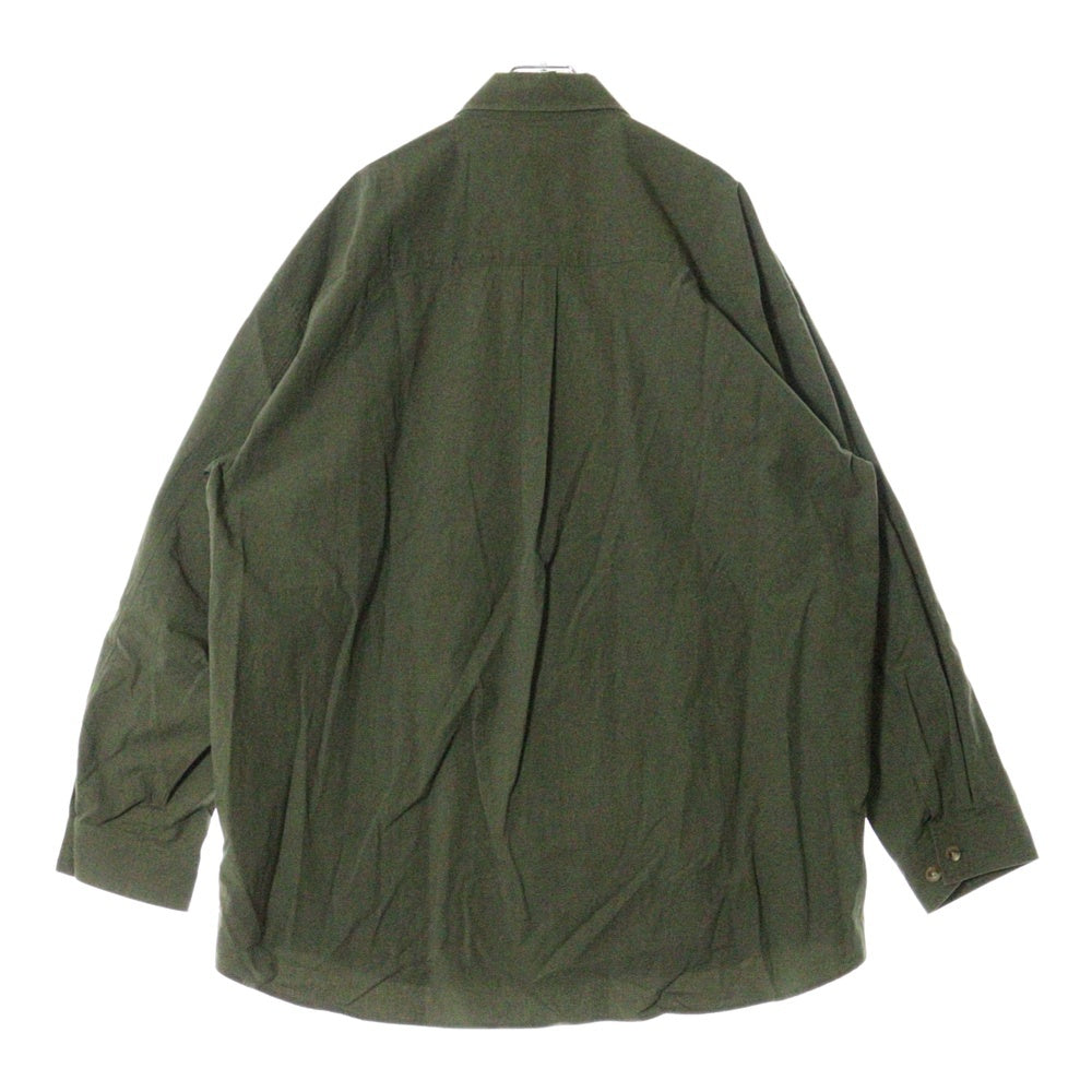 Stein(シュタイン) OVERSIZED MILITARY SHIRT オーバーサイズ ミリタリー コットンリネン 長袖シャツ カーキ ST.367