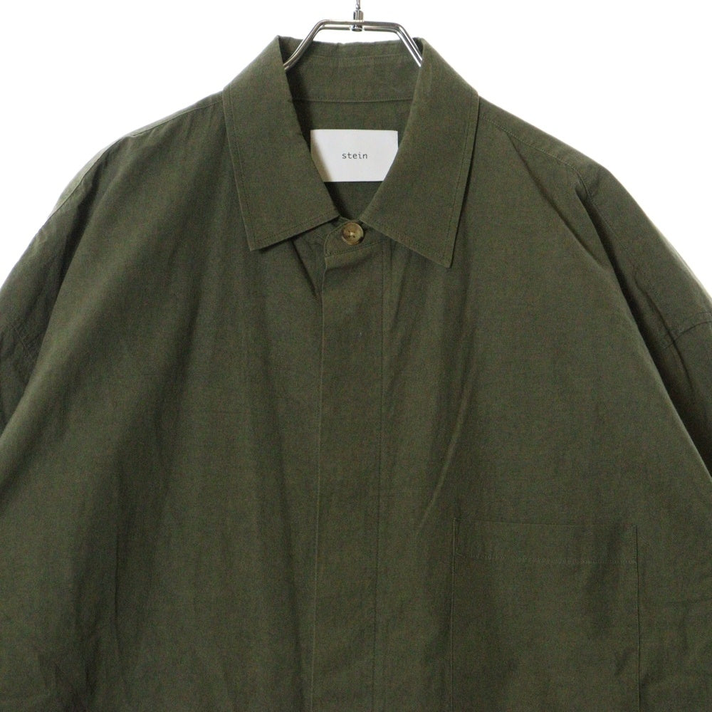 Stein(シュタイン) OVERSIZED MILITARY SHIRT オーバーサイズ ミリタリー コットンリネン 長袖シャツ カーキ ST.367