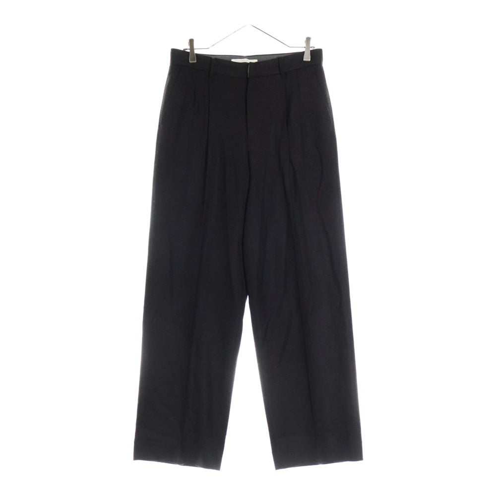 seya.(セヤ) TRAVEL PANTS FINE GRAINED TWEED ファイングライン ツイード トラベル ワンタック スラックスパンツ ブラウン